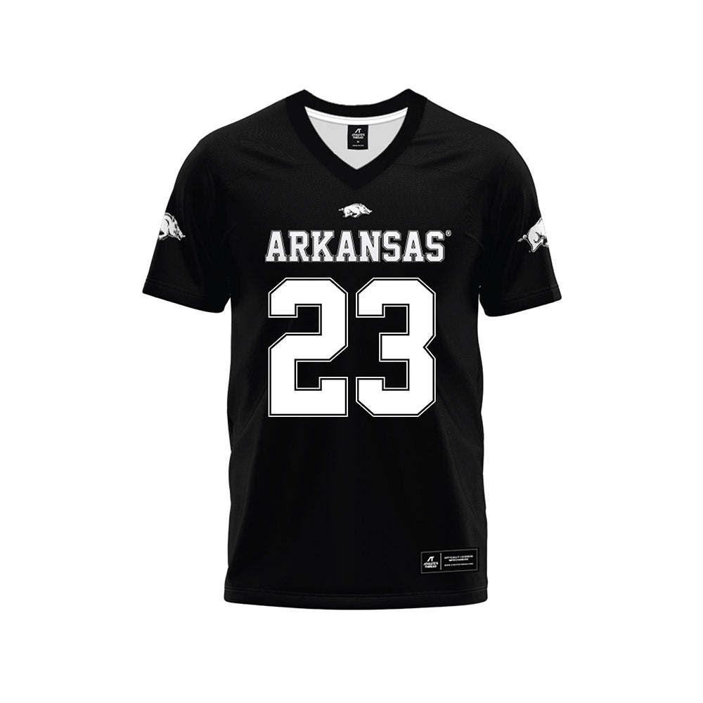 Arkansas - NCAA Football : Ian Williams - Black Premium Football Jersey-0