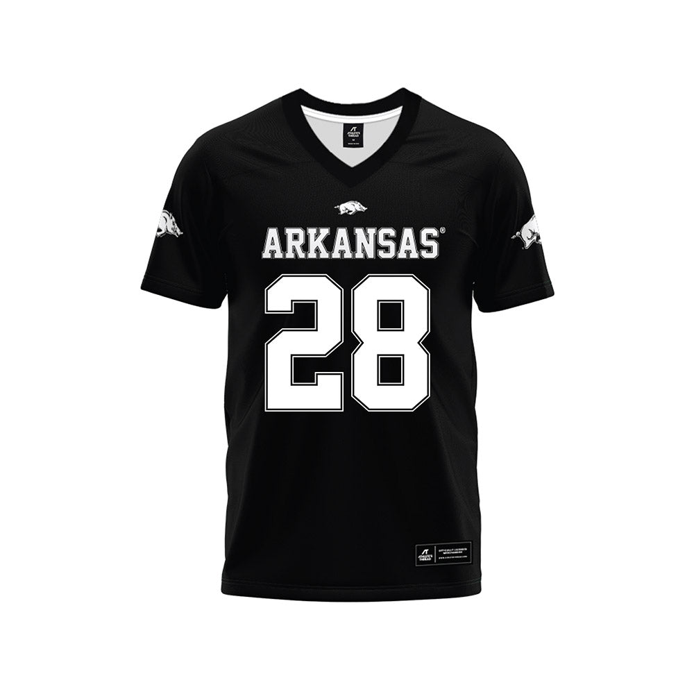 Arkansas - NCAA Football : Trajen Odom - Black Premium Football Jersey-0