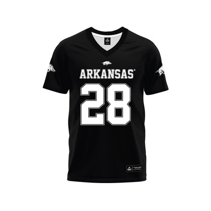 Arkansas - NCAA Football : Trajen Odom - Black Premium Football Jersey-0