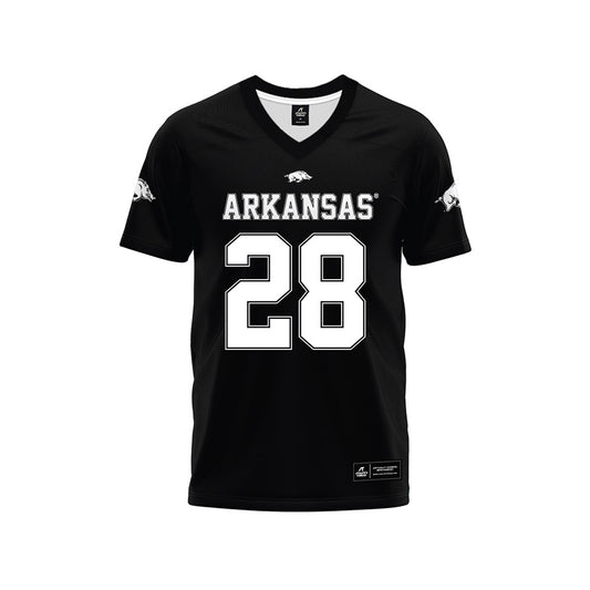 Arkansas - NCAA Football : Trajen Odom - Black Premium Football Jersey-0