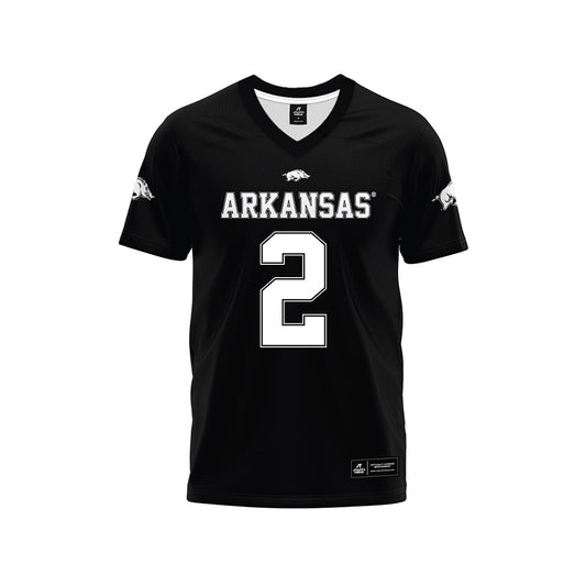 Arkansas - NCAA Football : Shelton Lewis - Black Premium Football Jersey-0