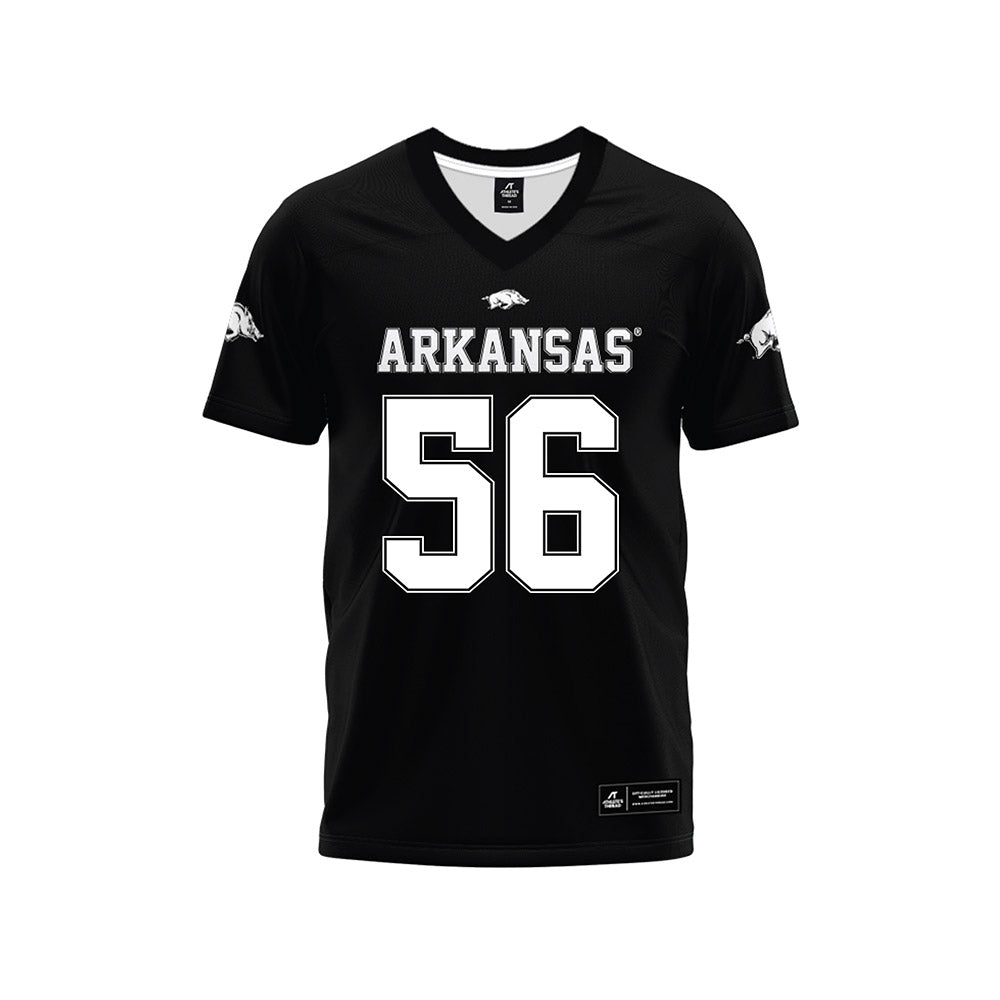 Arkansas - NCAA Football : Ben Mubenga - Black Premium Football Jersey-0