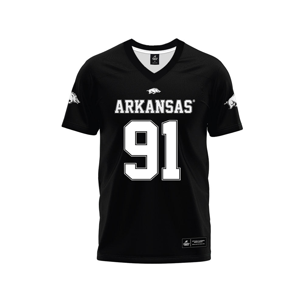Arkansas - NCAA Football : Carlon Jones - Black Premium Football Jersey-0