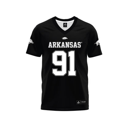 Arkansas - NCAA Football : Carlon Jones - Black Premium Football Jersey-0