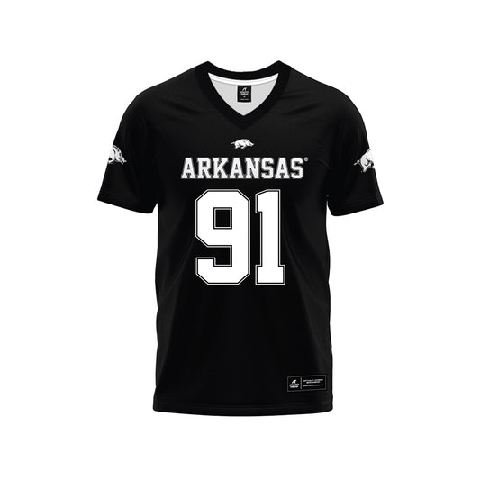 Arkansas - NCAA Football : Carlon Jones - Black Premium Football Jersey-0