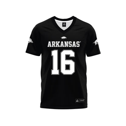 Arkansas - NCAA Football : Ismael Cisse - Black Premium Football Jersey-0