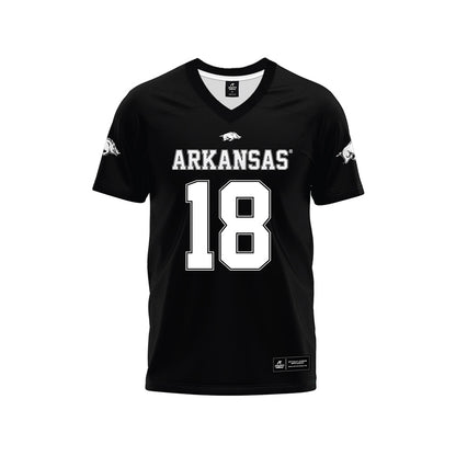 Arkansas - NCAA Football : Jude Hall - Black Premium Football Jersey-0