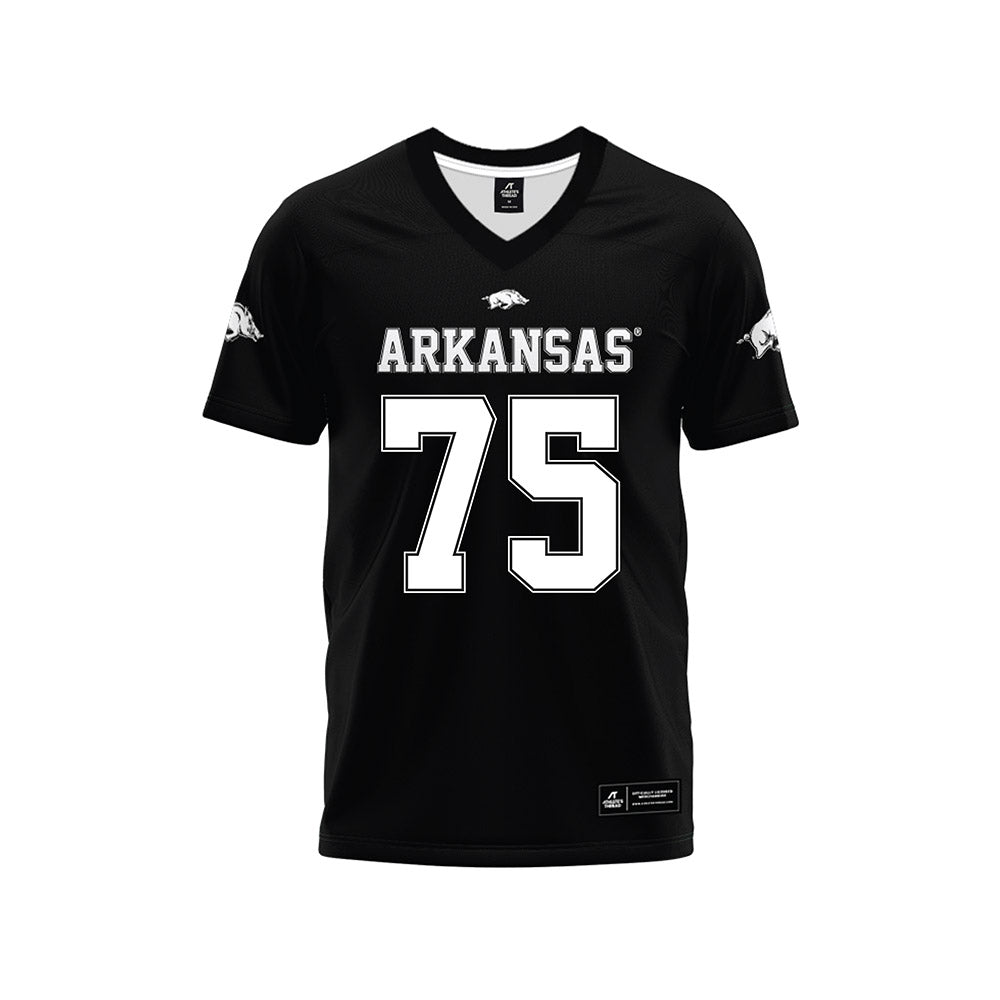 Arkansas - NCAA Football : Kavion Broussard - Black Premium Football Jersey-0