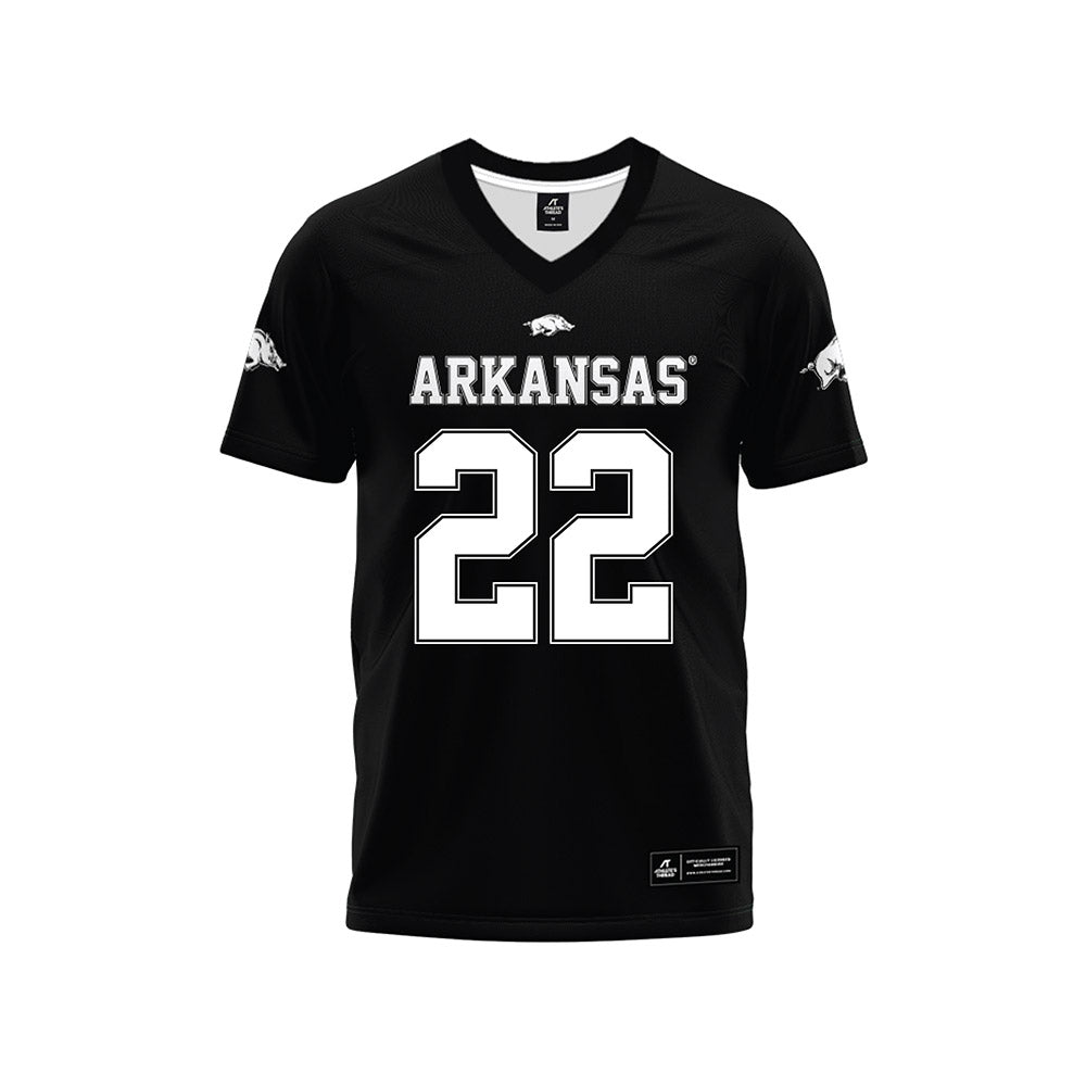 Arkansas - NCAA Football : Tay Lockett - Black Premium Football Jersey-0