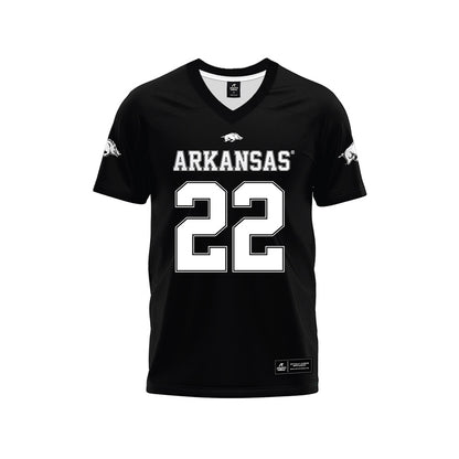 Arkansas - NCAA Football : Tay Lockett - Black Premium Football Jersey-0