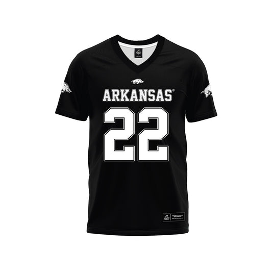Arkansas - NCAA Football : Tay Lockett - Black Premium Football Jersey-0