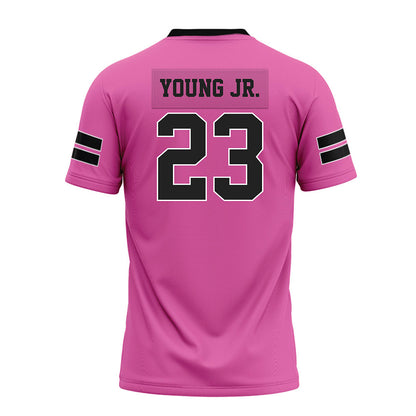 Arkansas - NCAA Football : Kevin Young Jr. - Pink Premium Football Jersey-1