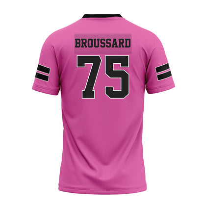 Arkansas - NCAA Football : Kavion Broussard - Pink Premium Football Jersey-1