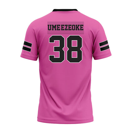 Arkansas - NCAA Football : Bradley Ume-Ezeoke - Pink Premium Football Jersey-1