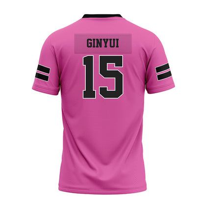 Arkansas - NCAA Football : Nsongbeh Ginyui - Pink Premium Football Jersey-1
