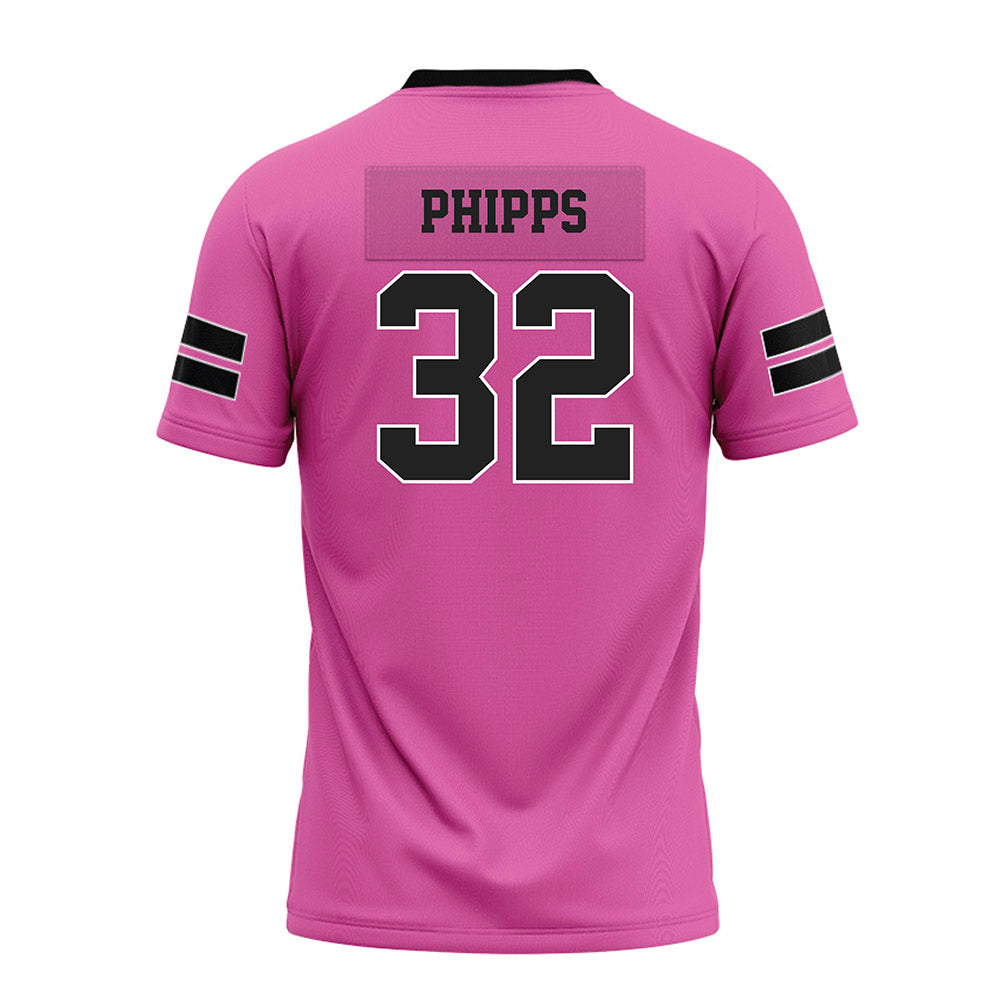 Arkansas - NCAA Football : Landon Phipps - Pink Premium Football Jersey-1