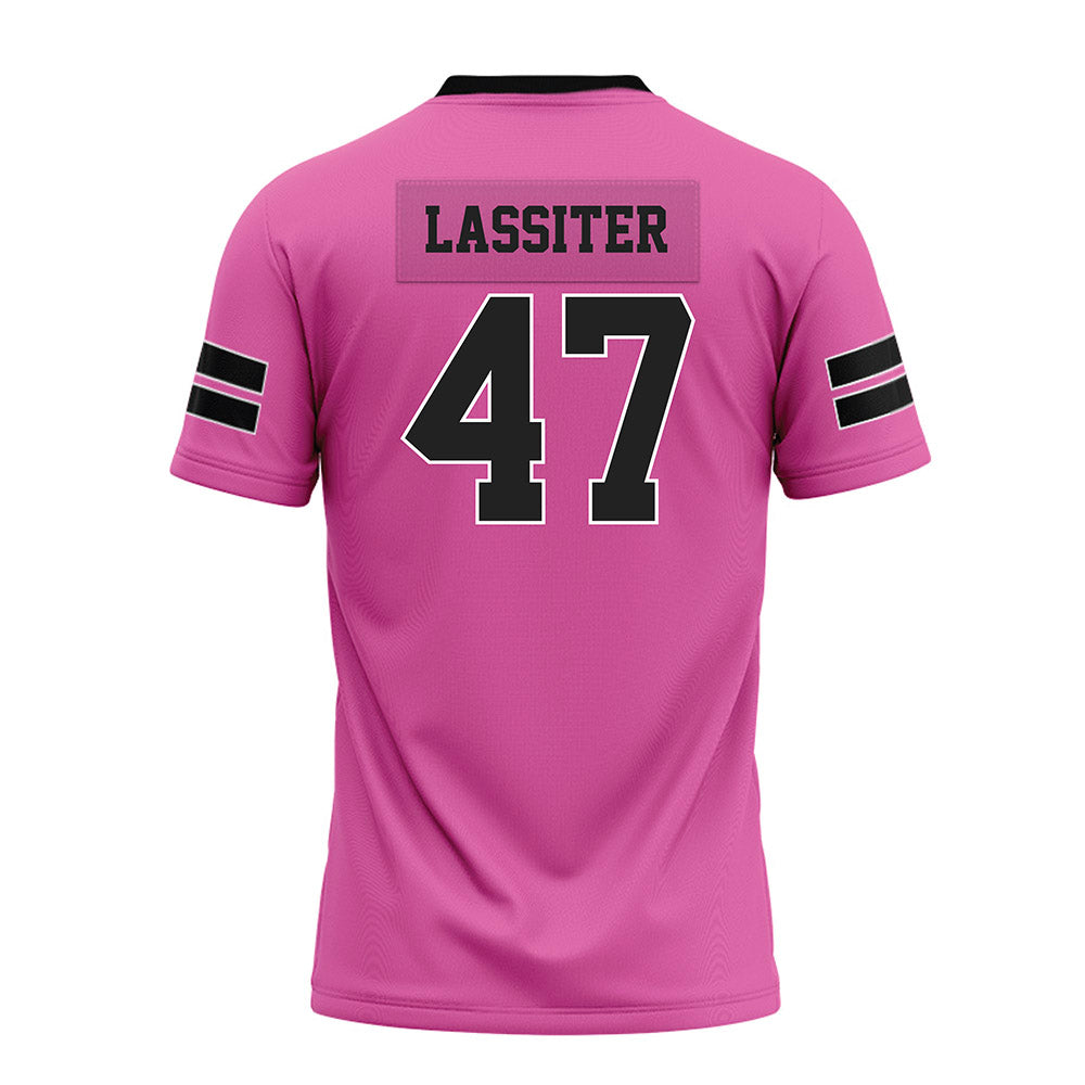 Arkansas - NCAA Football : Maddox Lassiter - Pink Premium Football Jersey