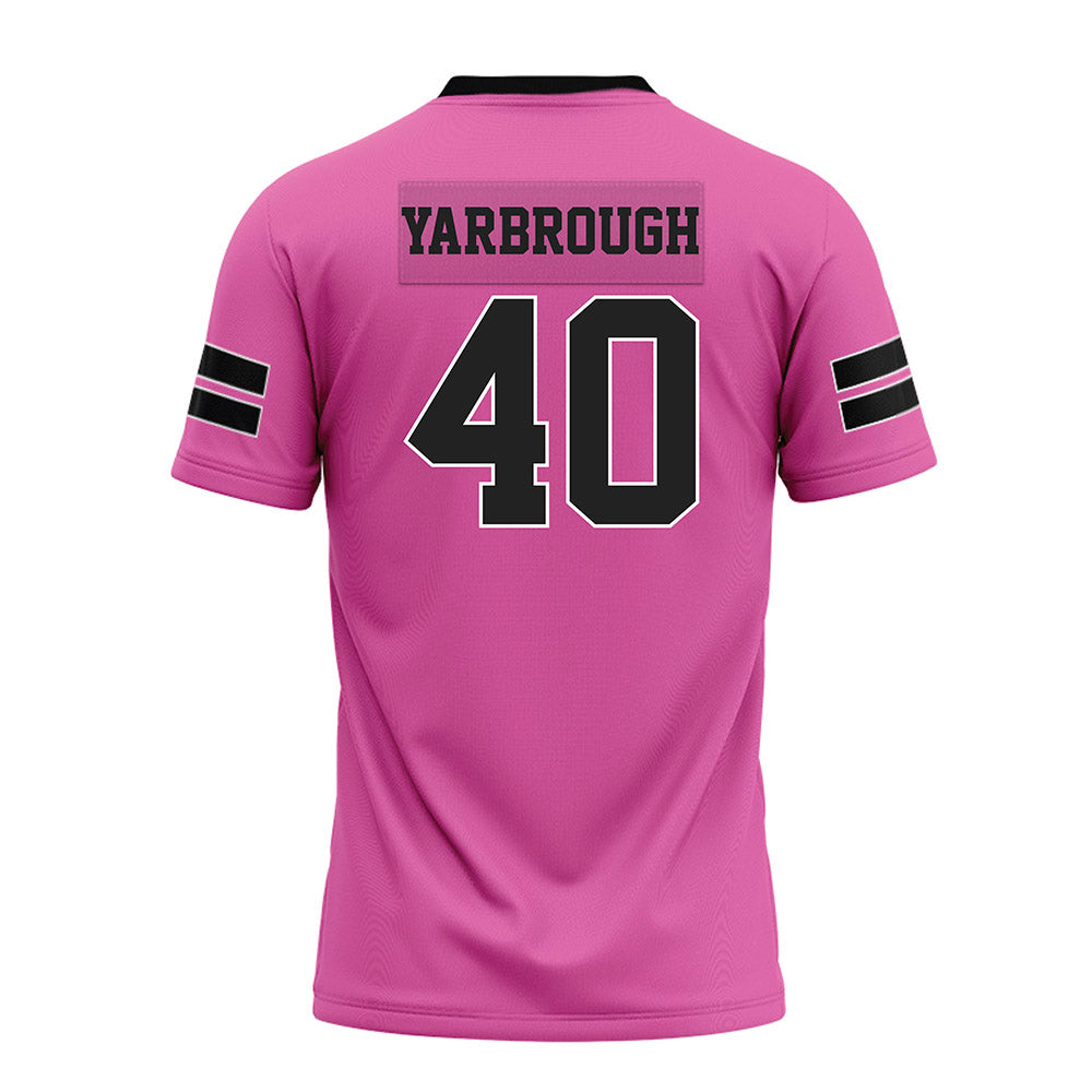 Arkansas - NCAA Football : Colton Yarbrough - Pink Premium Football Jersey-1