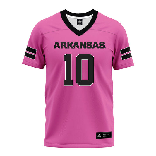 Arkansas - NCAA Football : Cade Trotter - Pink Premium Football Jersey-0
