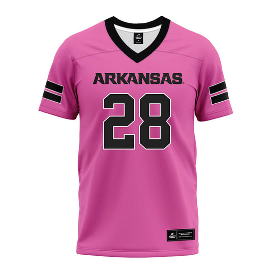 Arkansas - NCAA Football : Trajen Odom - Pink Premium Football Jersey-0