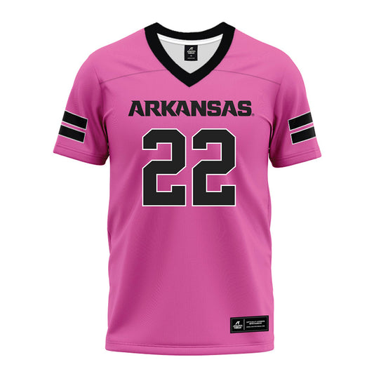Arkansas - NCAA Football : Tay Lockett - Pink Premium Football Jersey-0