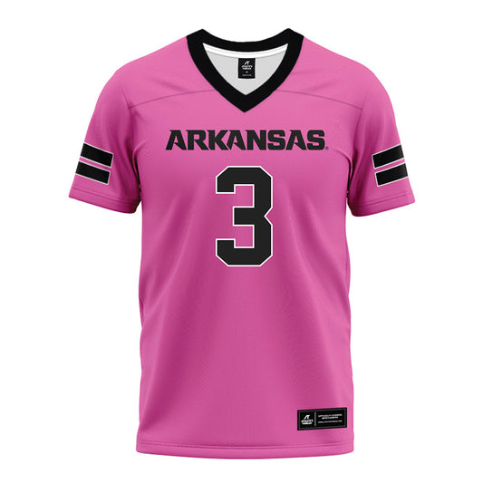 Arkansas - NCAA Football : Braydon Lee - Pink Premium Football Jersey-0
