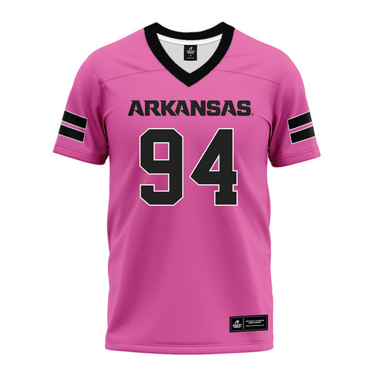 Arkansas - NCAA Football : Reginald Vaughn - Pink Premium Football Jersey-0