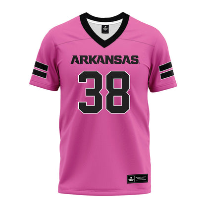 Arkansas - NCAA Football : Bradley Ume-Ezeoke - Pink Premium Football Jersey-0