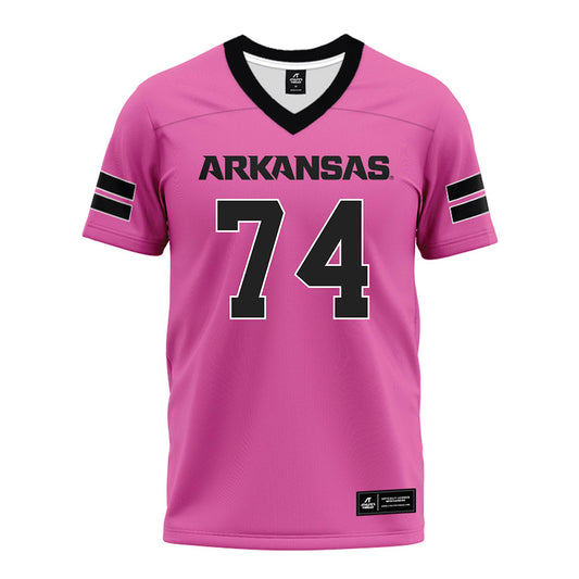 Arkansas - NCAA Football : Terence Roberson - Pink Premium Football Jersey-0