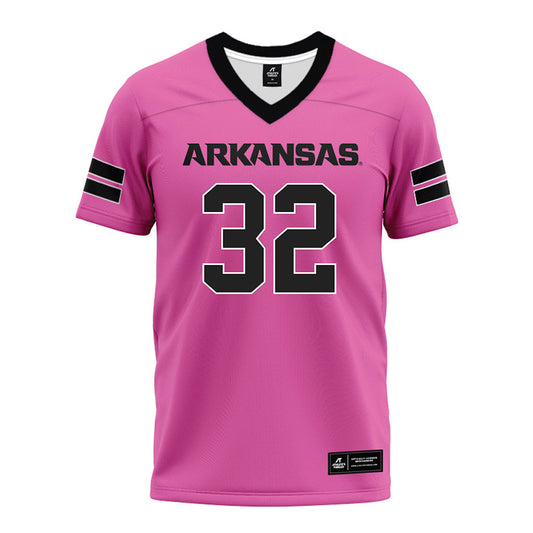 Arkansas - NCAA Football : Matt Adcock - Pink Premium Football Jersey-0