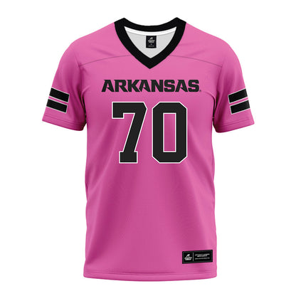 Arkansas - NCAA Football : Dan Grein - Pink Premium Football Jersey-0