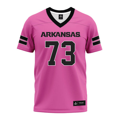 Arkansas - NCAA Football : Brooks Edmonson - Pink Premium Football Jersey