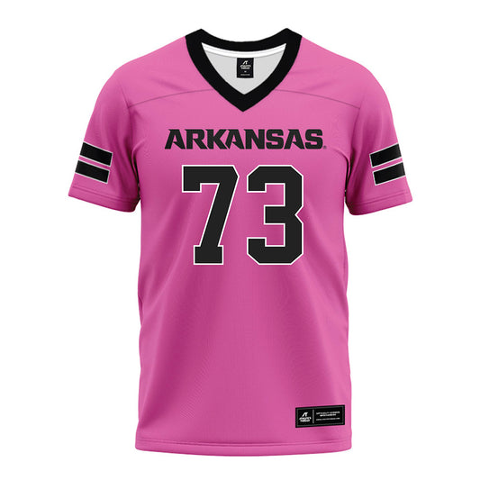Arkansas - NCAA Football : Brooks Edmonson - Pink Premium Football Jersey