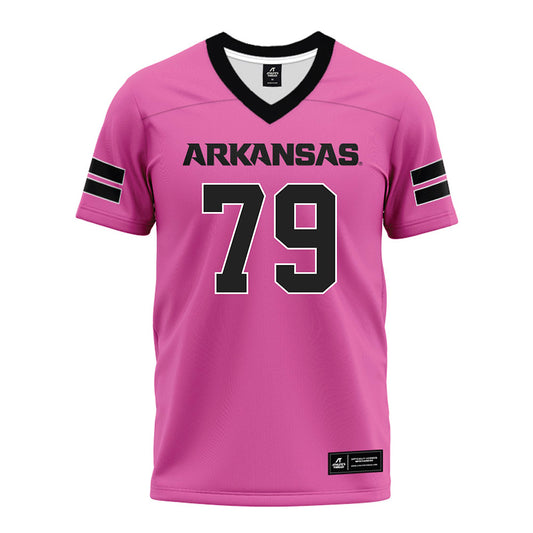 Arkansas - NCAA Football : Josiah Clemons - Pink Premium Football Jersey-0
