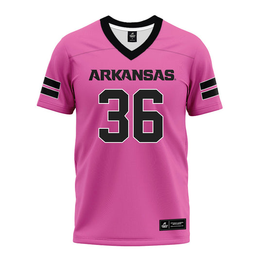 Arkansas - NCAA Football : Gavin Rush - Pink Premium Football Jersey-0