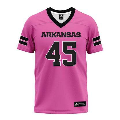 Arkansas - NCAA Football : Max Schmidly - Pink Premium Football Jersey