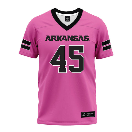 Arkansas - NCAA Football : Max Schmidly - Pink Premium Football Jersey