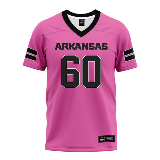 Arkansas - NCAA Football : Jonas Nantze - Pink Premium Football Jersey