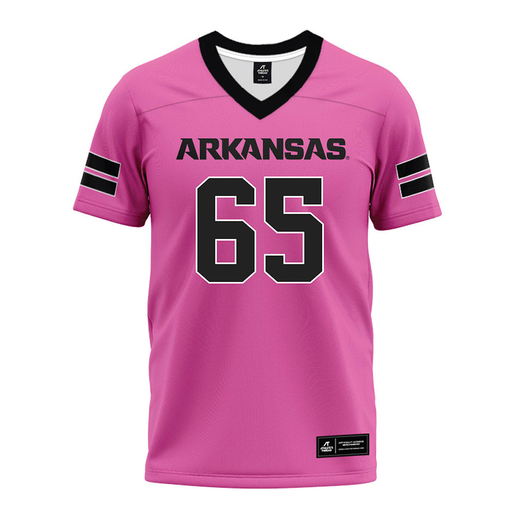 Arkansas - NCAA Football : Aaron Smith - Pink Premium Football Jersey
