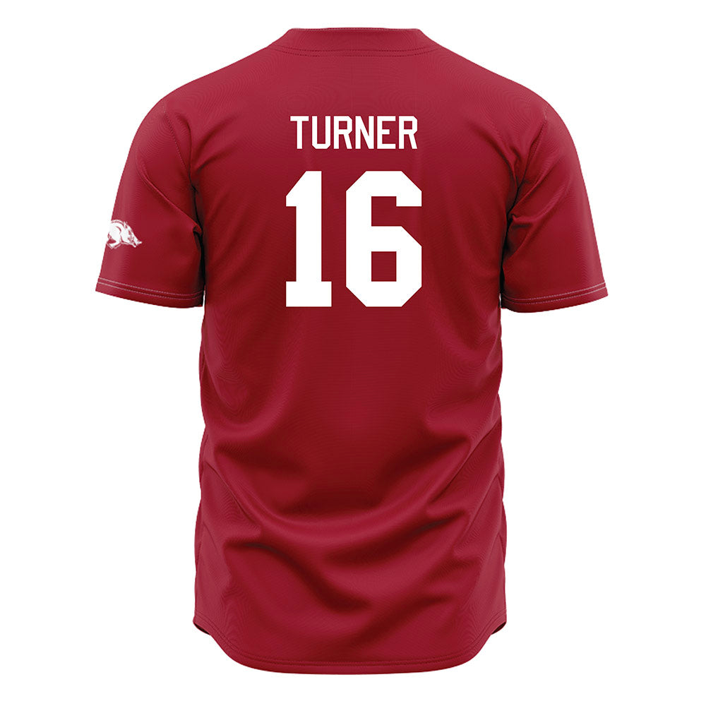 Arkansas - NCAA Baseball : Christian Turner - Cardinal Jersey-1