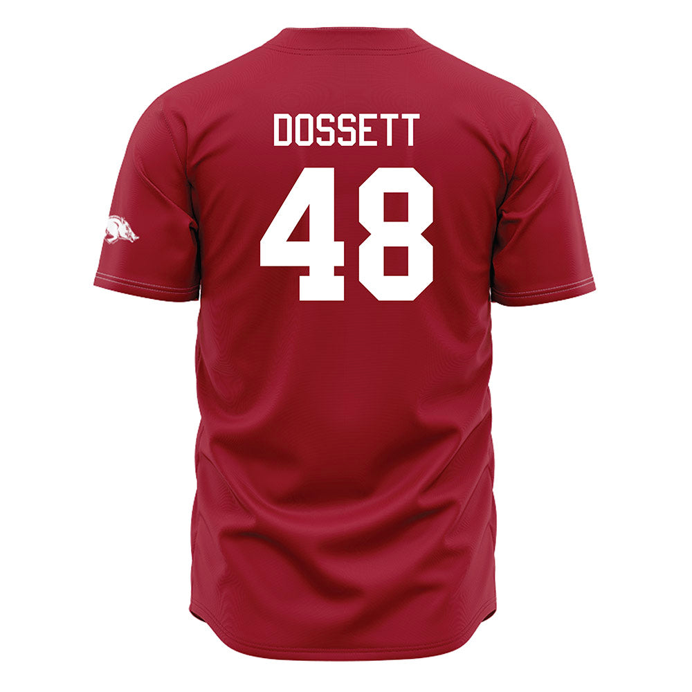 Arkansas - NCAA Baseball : Cooper Dossett - Cardinal Jersey