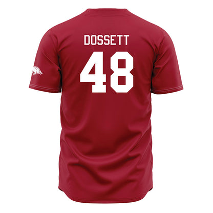 Arkansas - NCAA Baseball : Cooper Dossett - Cardinal Jersey