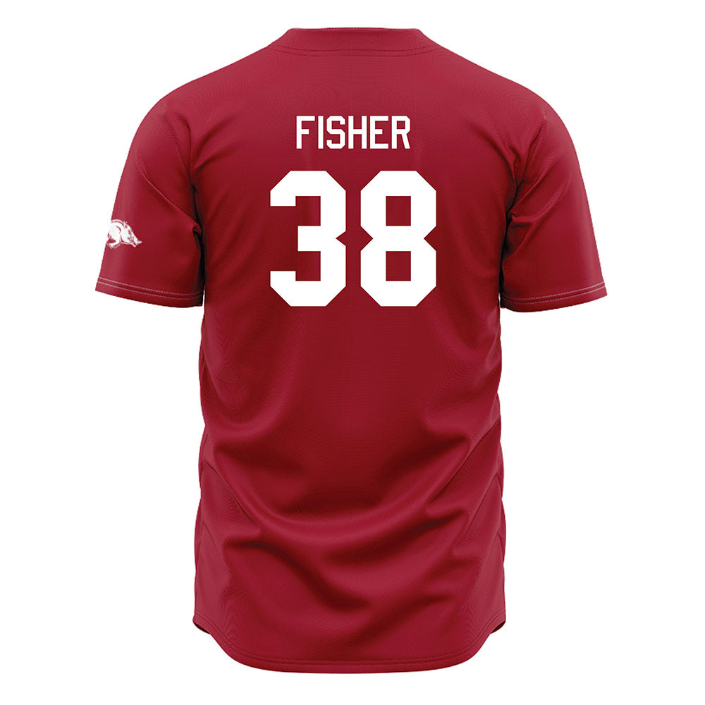 Arkansas - NCAA Baseball : Colin Fisher - Cardinal Jersey