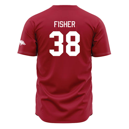 Arkansas - NCAA Baseball : Colin Fisher - Cardinal Jersey