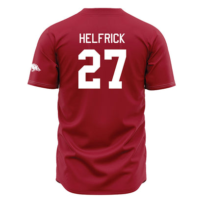 Arkansas - NCAA Baseball : Ryder Helfrick - Cardinal Jersey