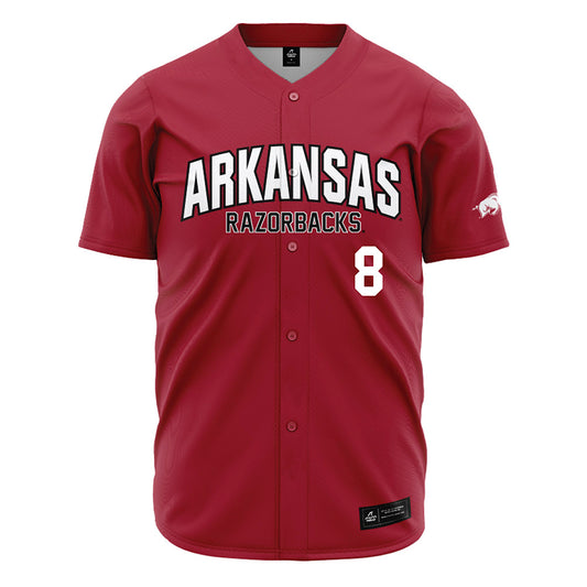 Arkansas - NCAA Baseball : Camden Kozeal - Cardinal Jersey-0