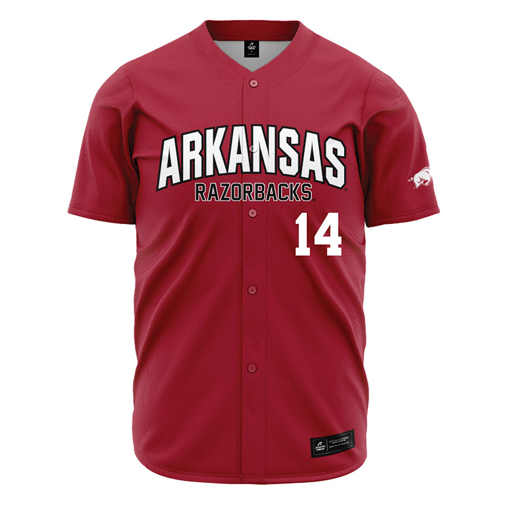 Arkansas - NCAA Baseball : Mark Brissey - Cardinal Jersey-0