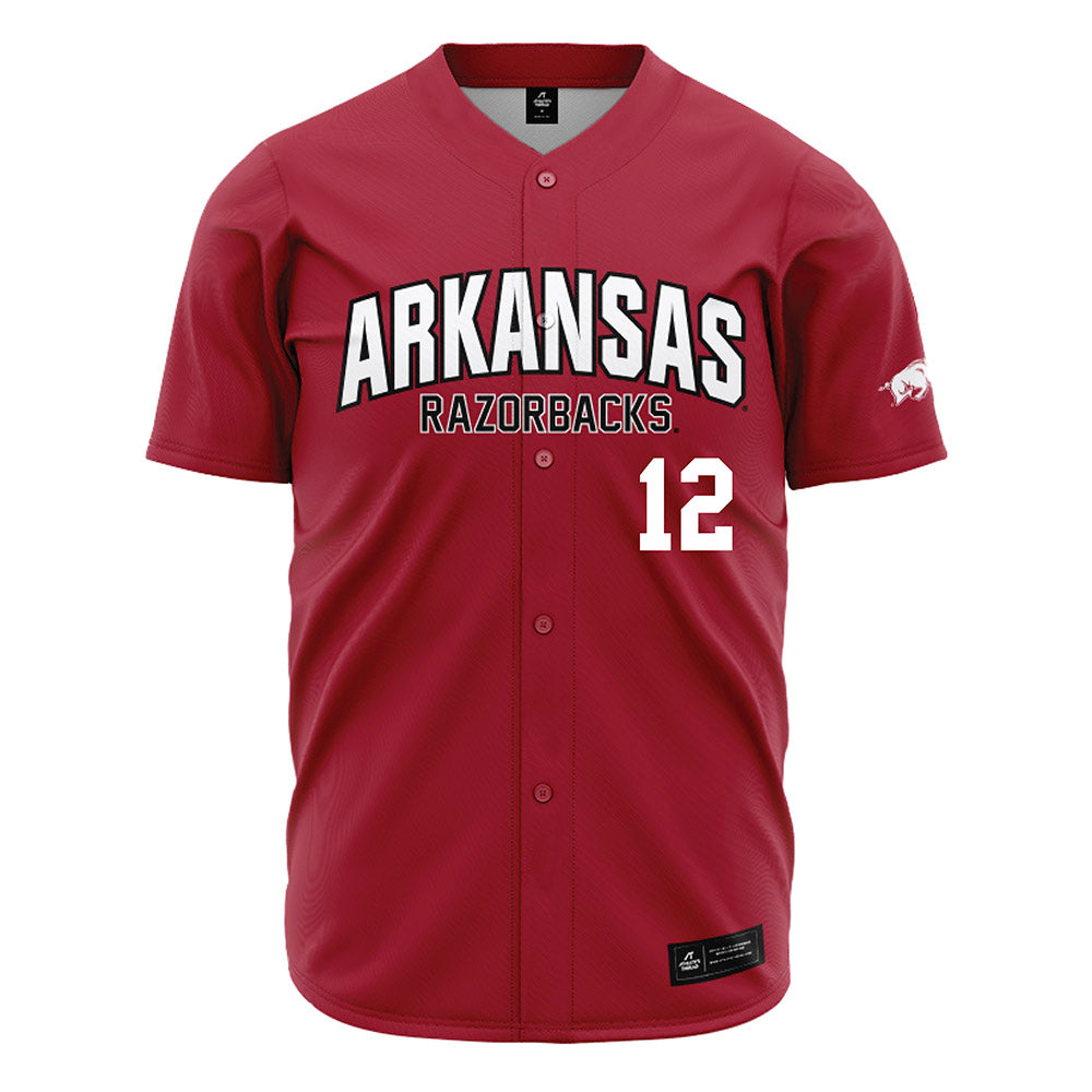 Arkansas - NCAA Baseball : Carter Rutenbar - Cardinal Jersey-0