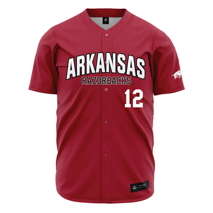 Arkansas - NCAA Baseball : Carter Rutenbar - Cardinal Jersey-0