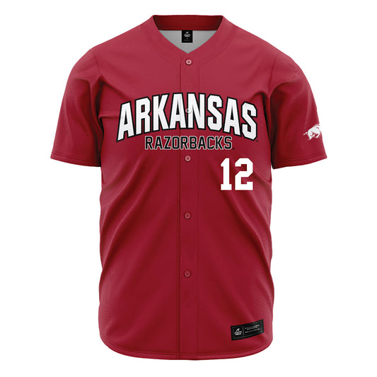 Arkansas - NCAA Baseball : Carter Rutenbar - Cardinal Jersey-0